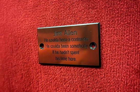Jim Allen seat dedication
